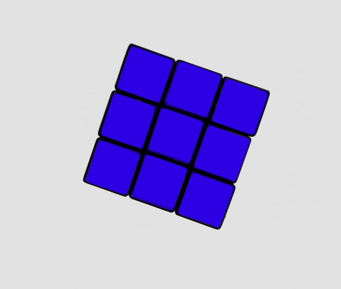 LABB Consulting — blue geometric Rubik's cube