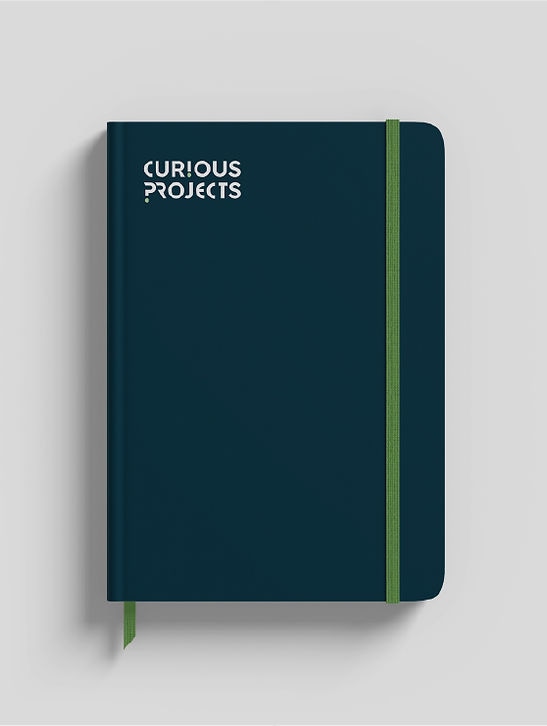 Curious Projects branded notebook