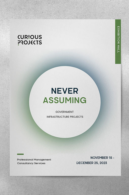 Curious Projects exhibition hall poster