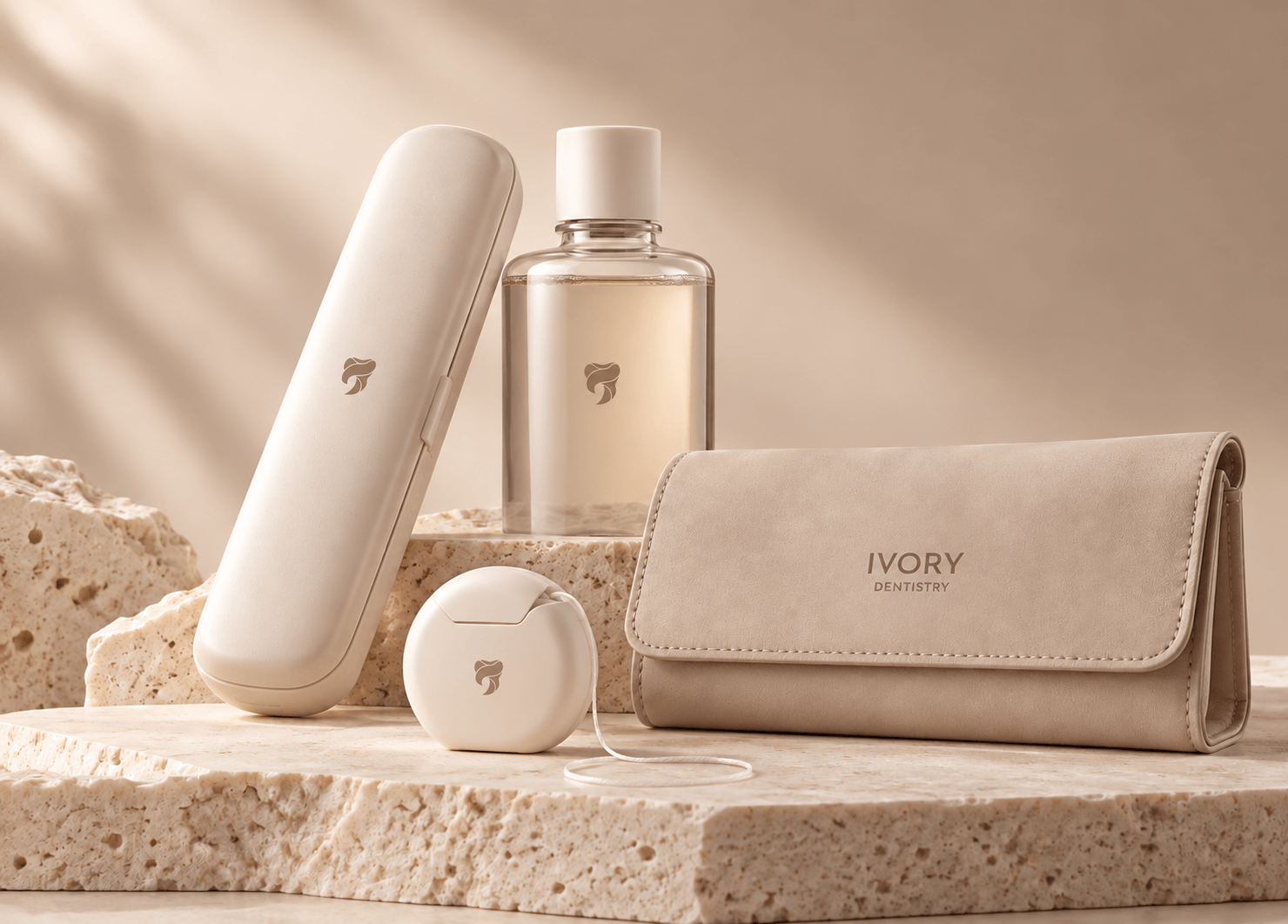 Ivory Dentistry branded dental care kit