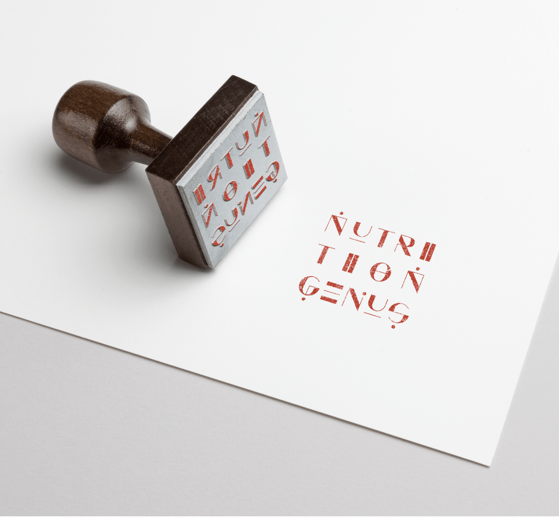 Nutrition Genius rubber stamp