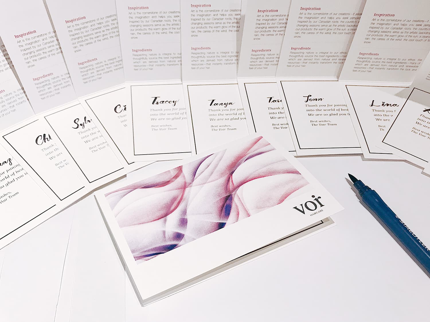 VOIR illustrated stationery and personalized cards